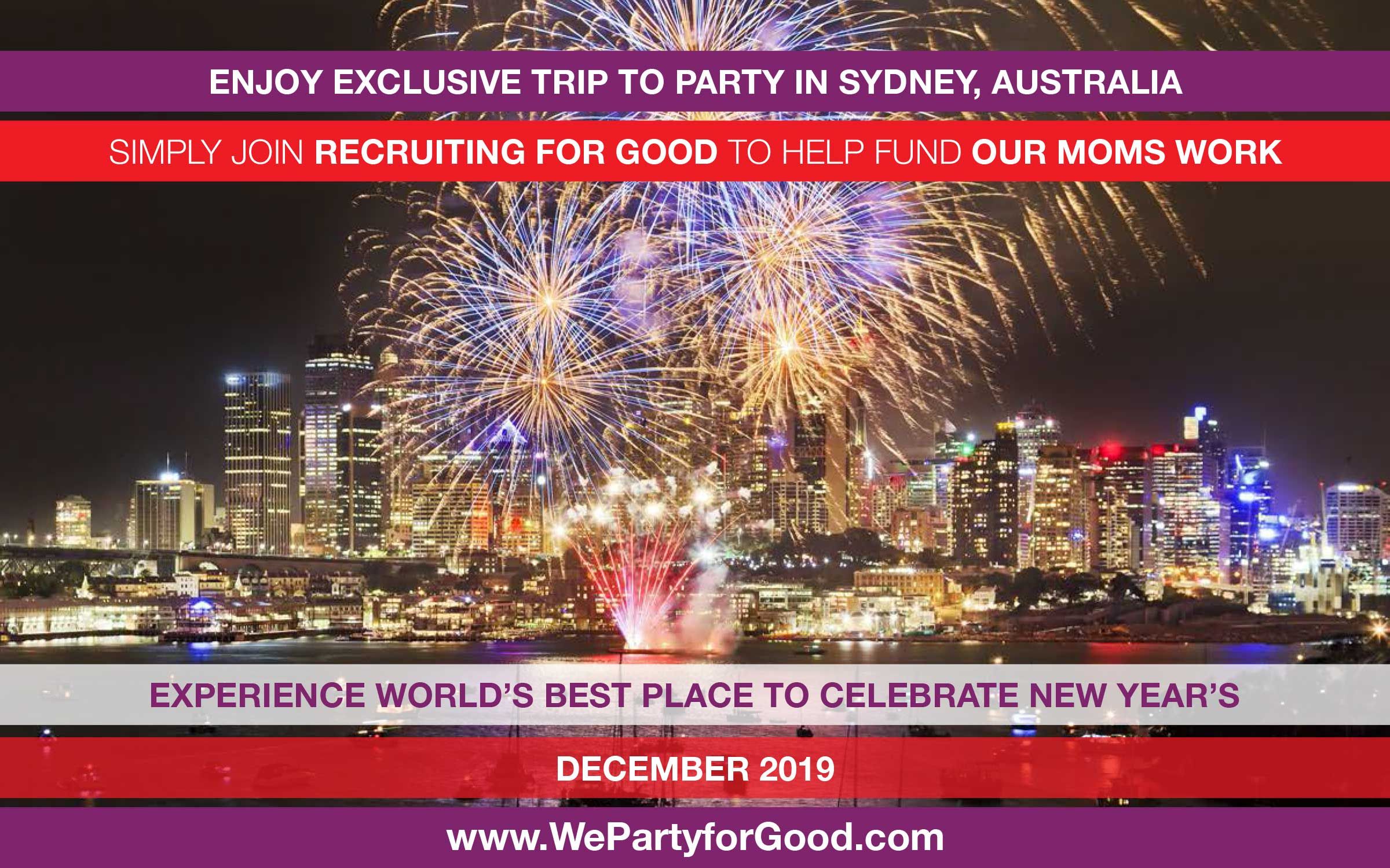 Celebrate New Years in Sydney - Recruiting for Good