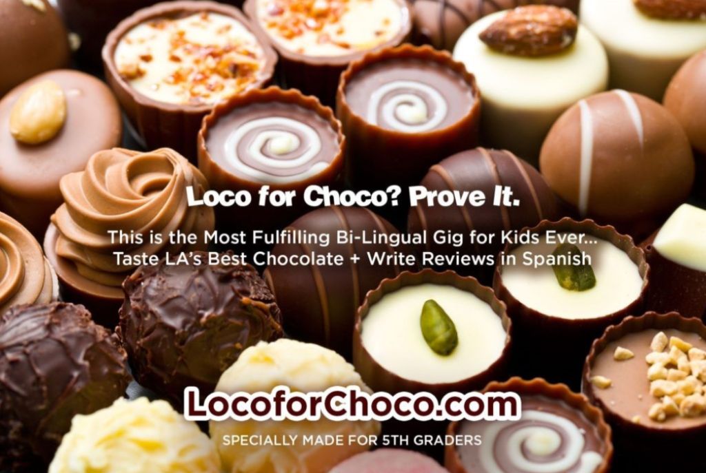 loco for choco especially made for 5th graders...the sweetest bi-lingual chocolate gig.