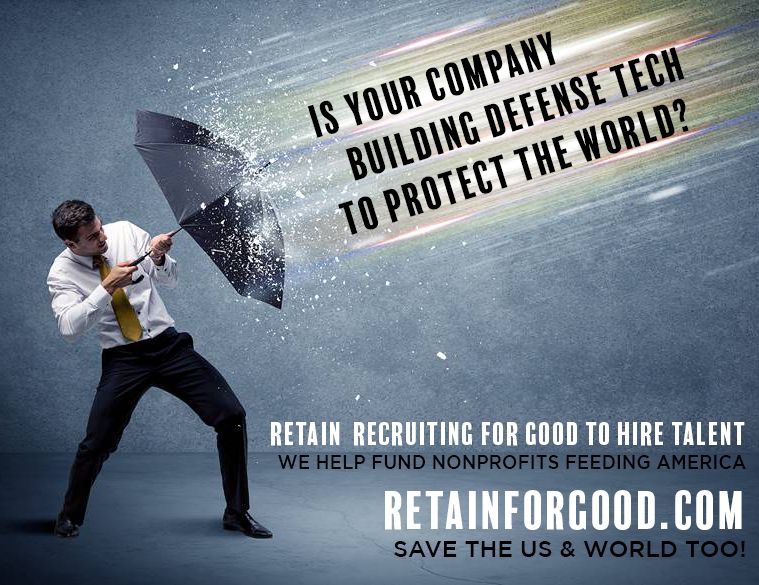 The best defense is an offense. Use recruiting for good to help find your talent; we generate proceeds to fund nonprofits feeding America